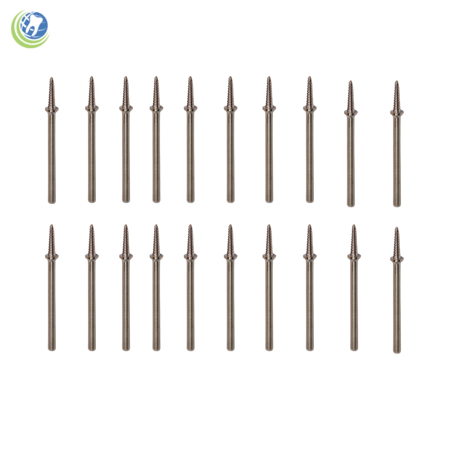 20 X DENTAL LAB CORKSCREW MANDRELS FOR RUBBER POINTS HP SHANK HARDENED STEEL
