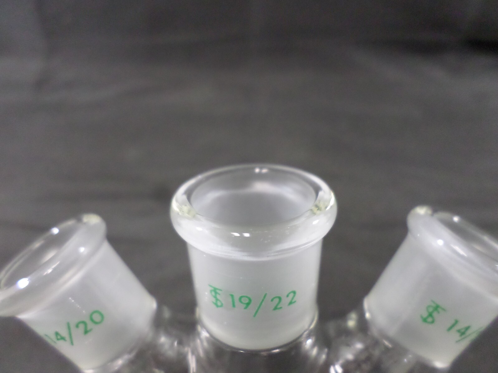 CHEMGLASS 25mL 3-Neck Round Bottom Flask 19/22CN 14/20SN Angled 20° CG-1524-A-03