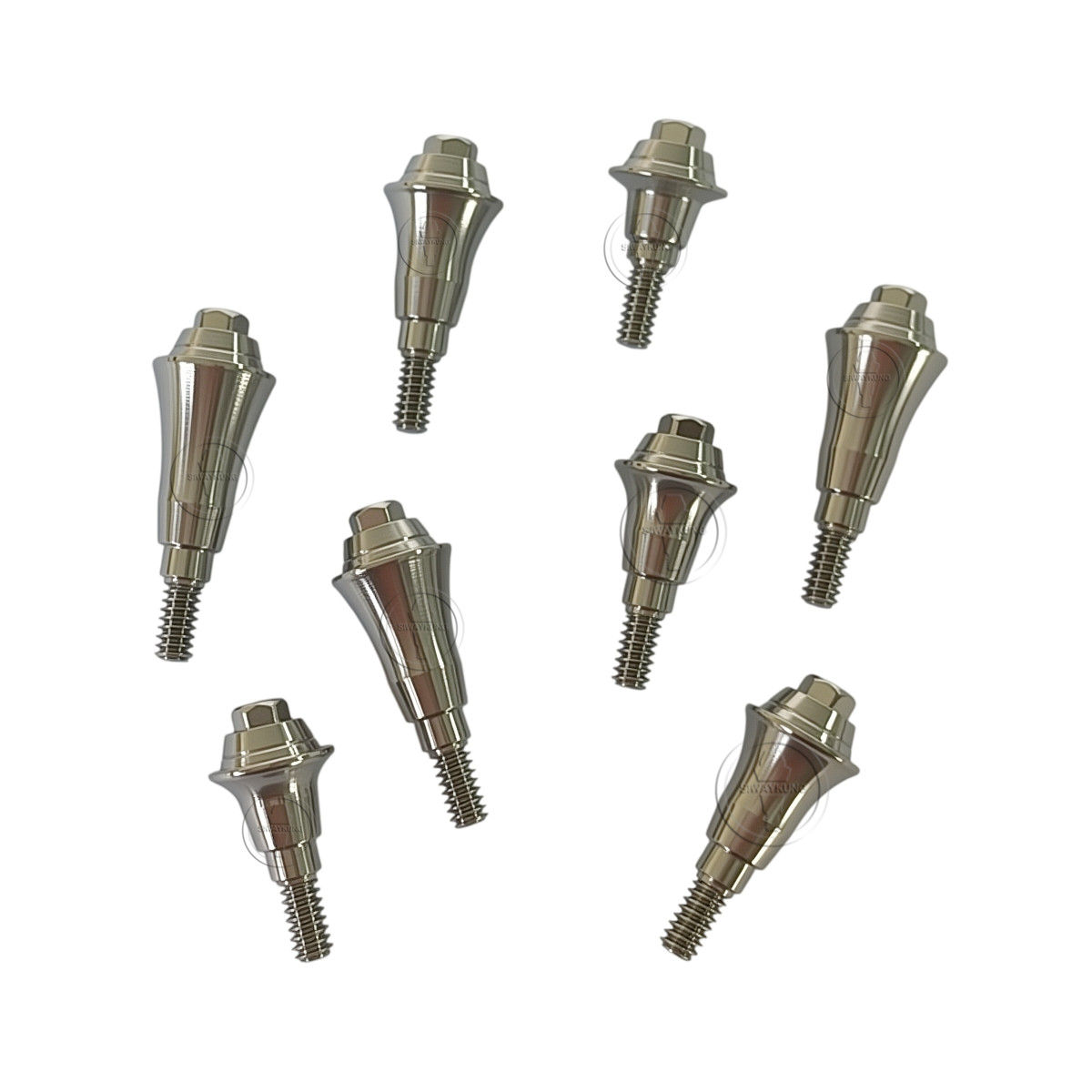 5 pcs Multi unit Straight abutment fit to Neodent GM platform D4.8 GH0.8-5.5mm