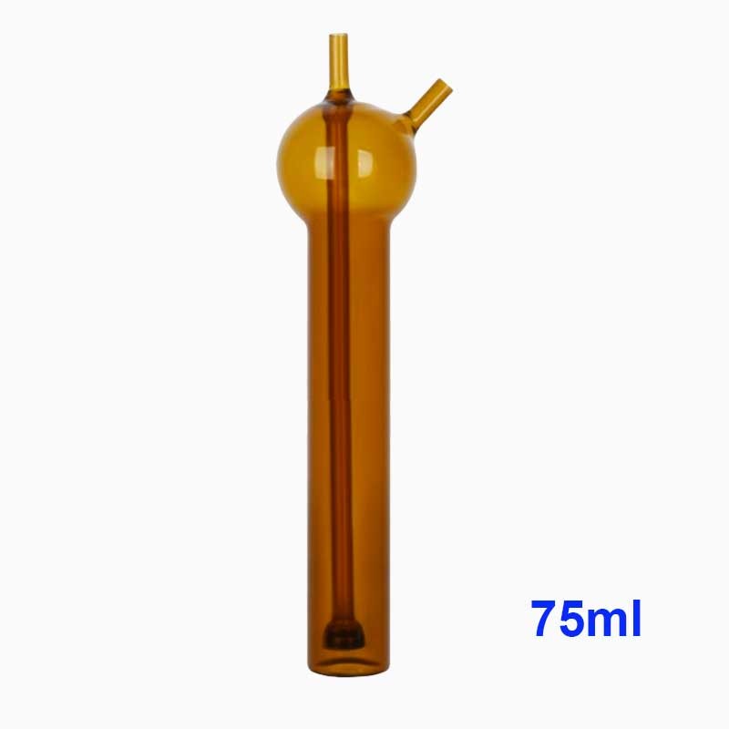 75ml Amber Glass SO2 Gas Collecting Bottle Gaseous Absorption Tube
