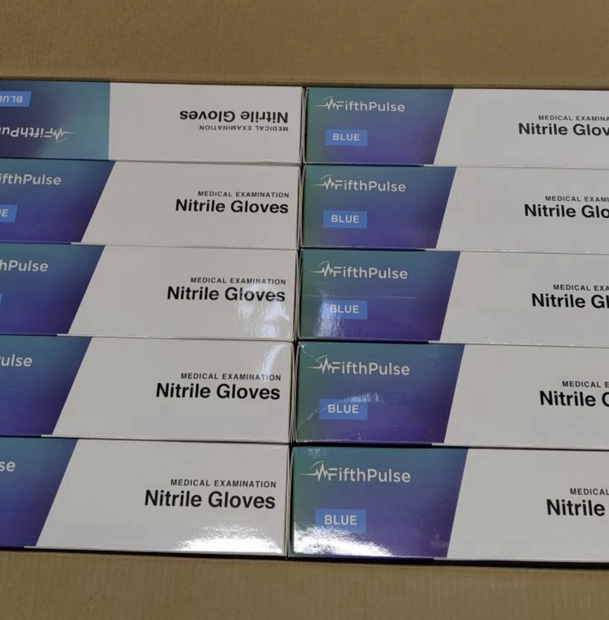 FifthPulse Nitrile Exam Gloves Medium 1000 Count Case 10 Boxes Powder Free Blue