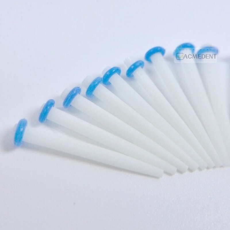 100pcs Dental Fiber Post Glass Straight 1.0mm 1.2mm 1.4mm 1.6 Teeth Crown