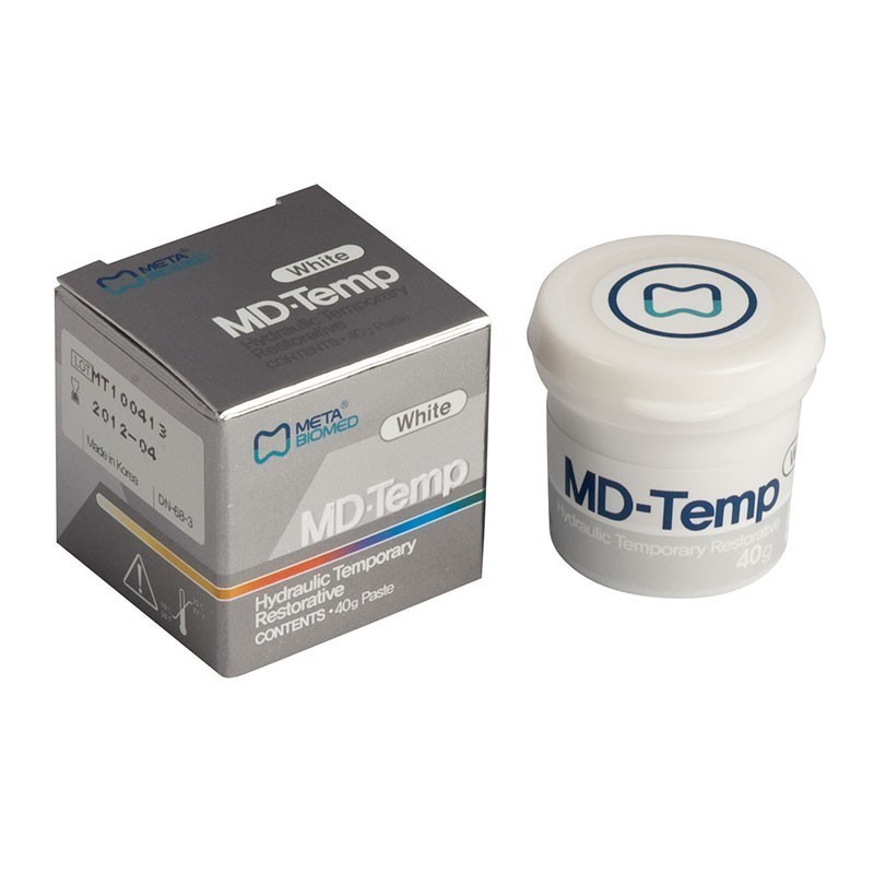 META Dental MD TEMP Plus Hydraulic Temporary Filling Quality Material 40gm Jar