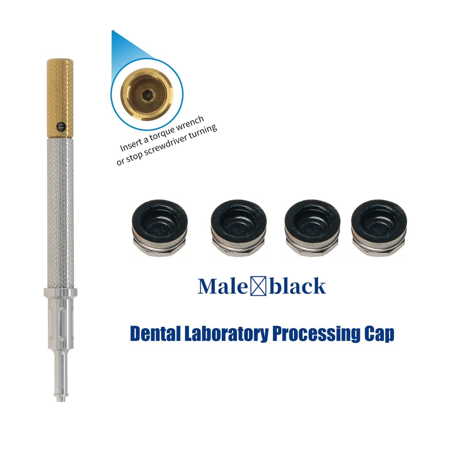 For Zest Locator Overdenture Retention Cap Set & Core Tool Insertion Removal Kit