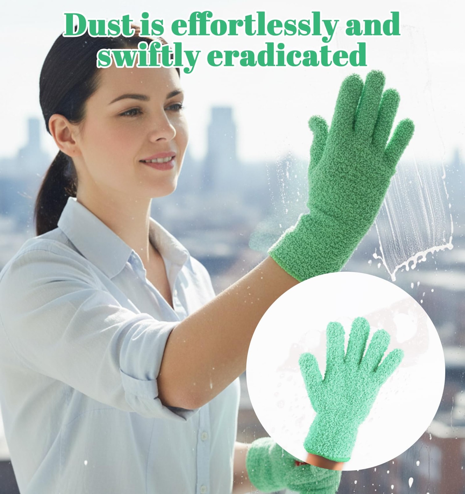 FRCTLNKG 2 Pcs Microfiber Gloves for Plants, Microfiber Plant Cleaning Gloves…