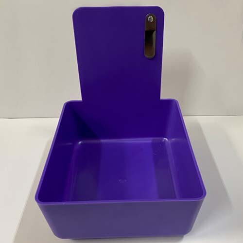 Purple Dental Lab Pan w/Stainless Steel Clip 12pk 7″ x 5¾» x 2½» Made in the USA