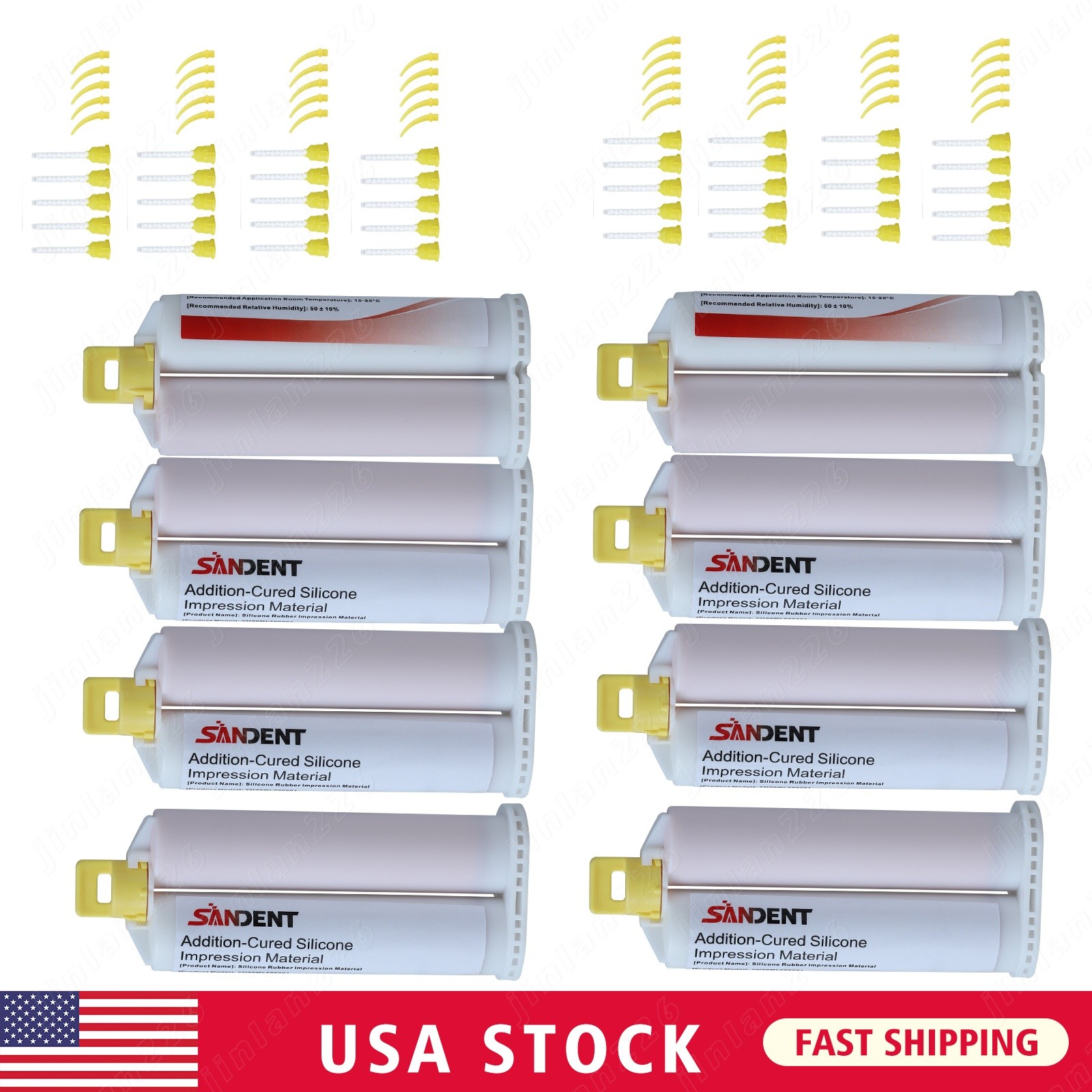 New Dental Impression Material Light Body Fast Rapid Set VPS 50 ml Cartridges