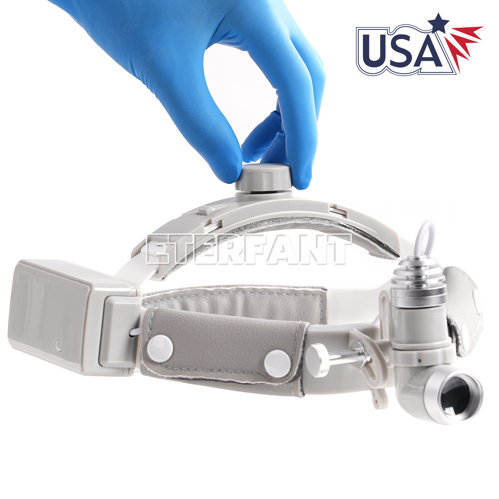 10W LED Dental Medical Headband Head Light Good Light Spot ENT Specific Headlamp