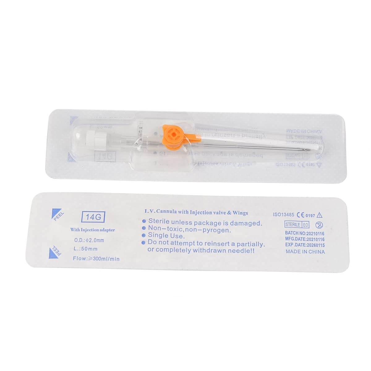 Practical 10/50pcs Disposable Catheter Cannula with Wing for Pet Dog Cat Animals