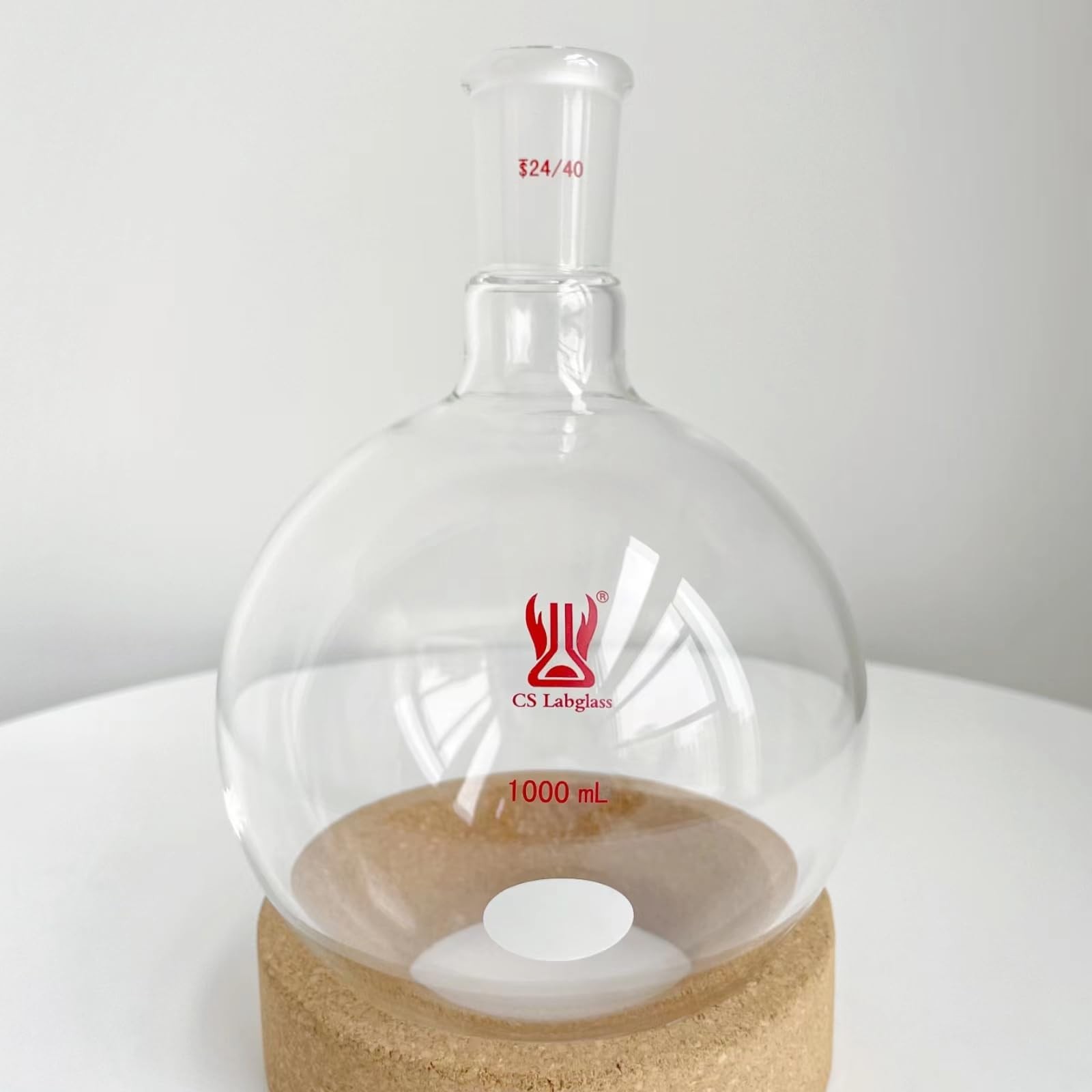 1000ml Single Neck Round Bottom Flask with 24/40 Standard Taper Outer Joint, …