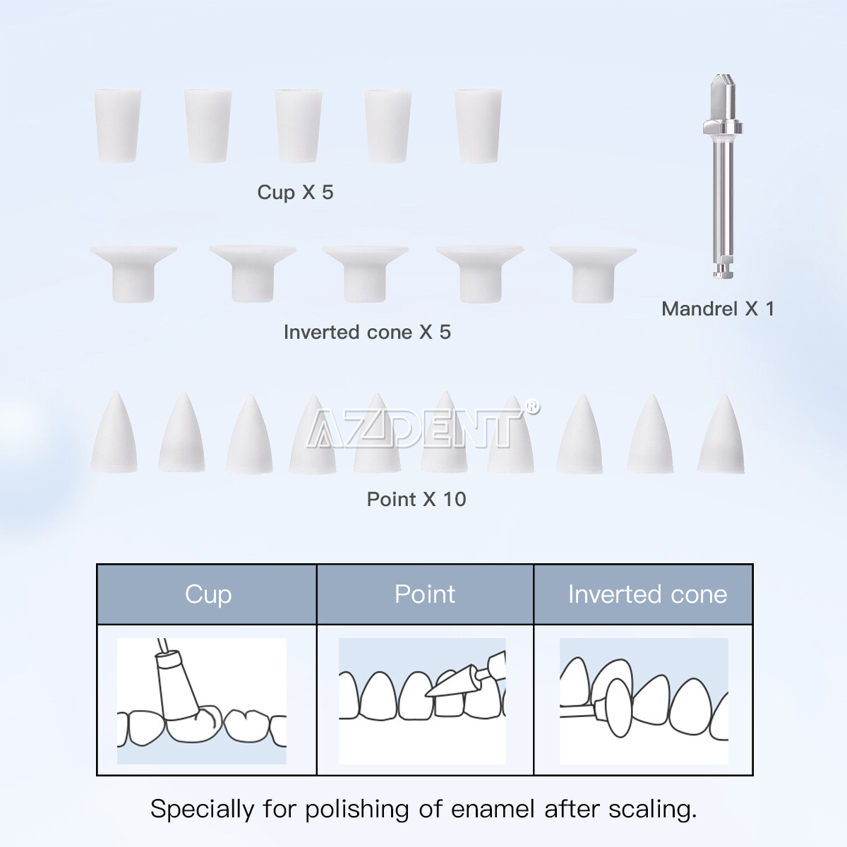 Dental Composite Polishing Kit RA HP Bur Wheel Disc For Low-Speed Handpiece