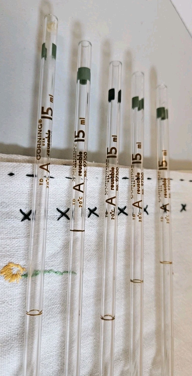 PYREX Bulb Volumetric Pipettes 15ml # 97100 Reusable TC 20° C 5pcs