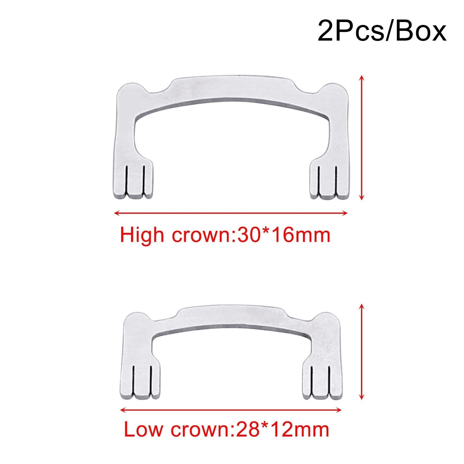 2 Pcs Dental Autoclavable Polishing Sanding Finishing Stick Strip Holder L+S