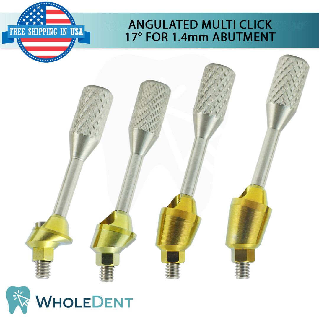1X Angulated Multi Unit 17° 1.4mm Abutment Attachment Internal Hex 2.42mm