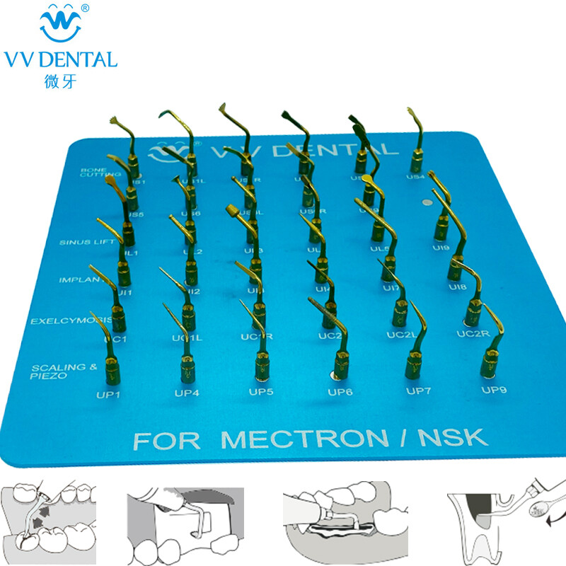 Dental Piezo Bone Tips Surgery U Tip Fits EMS Woodpecker Mectron NSK Handpiece