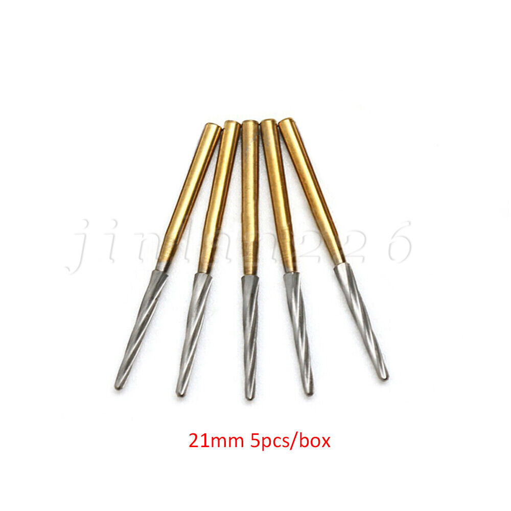 Dental Surgical Zekrya Endo-Z Carbide Tungsten Drill Burr FG Gold Bur 23/25/28mm