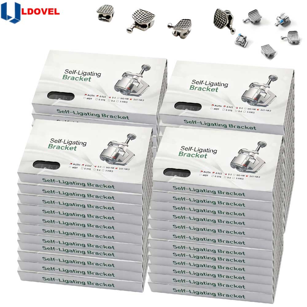 10 packs Dental Orthodontic Self Ligating Braces Bracket Mini Roth.022 Hooks 345