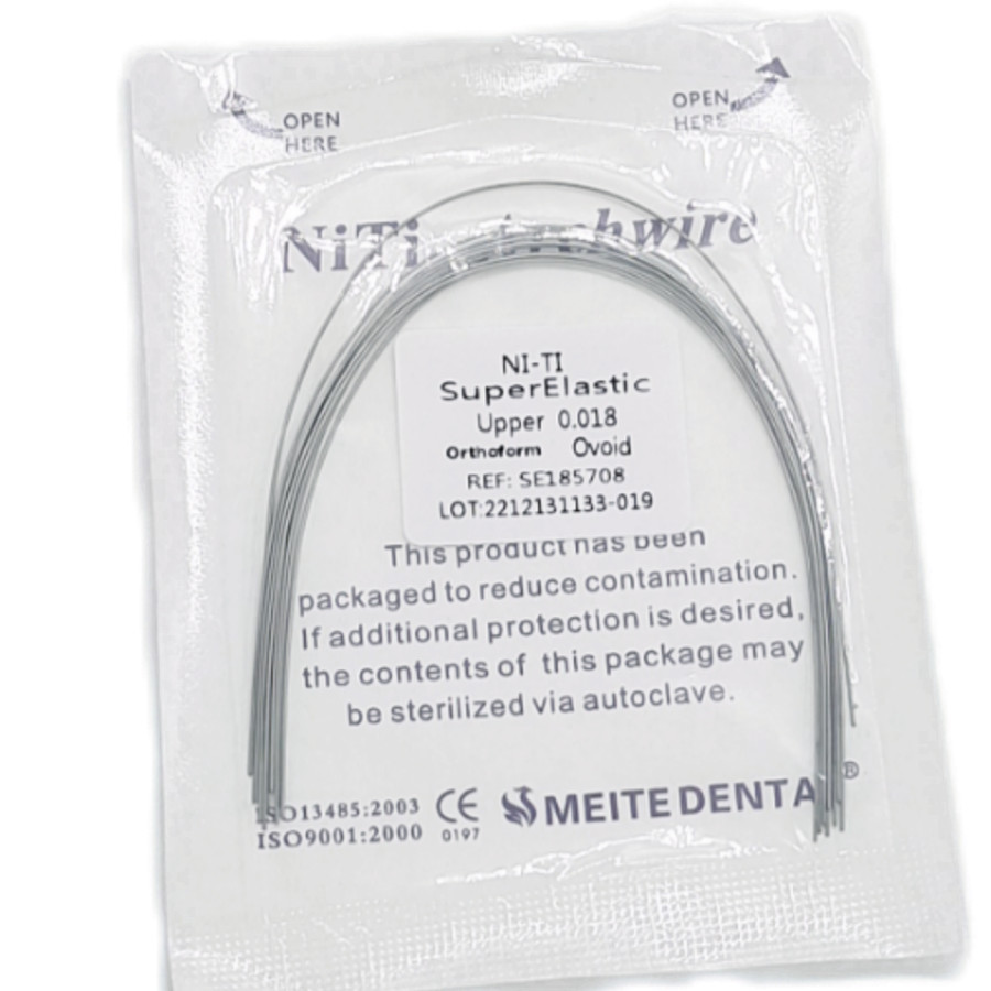Dental Orthodontic Arch Wire Super Elastic Niti Round Ovoid /Nature Form