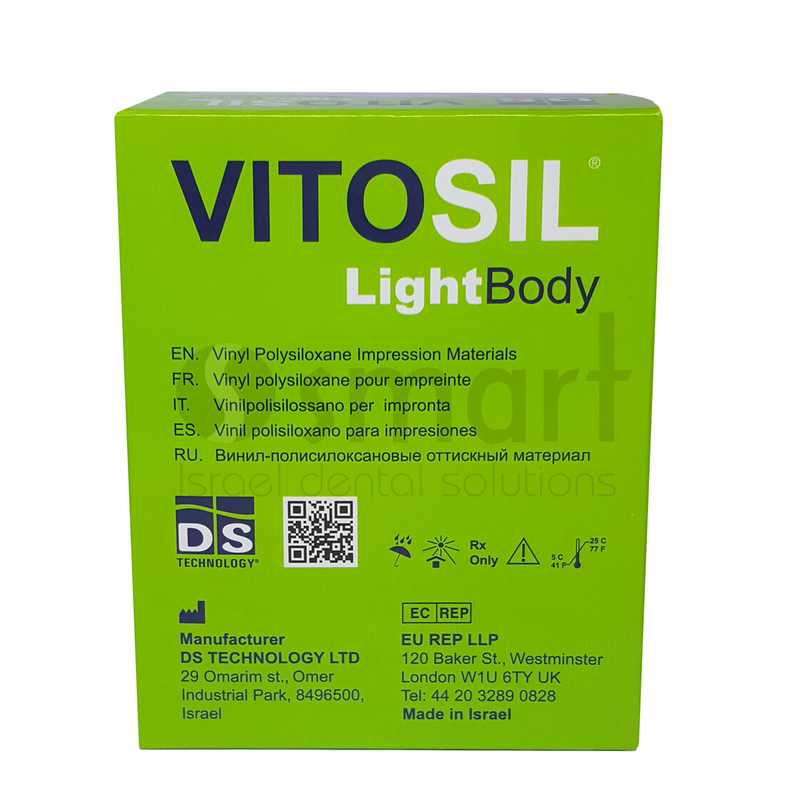 Dental Vitosil impression set A silicone Vinyl Polysiloxane VPS putty wash Light