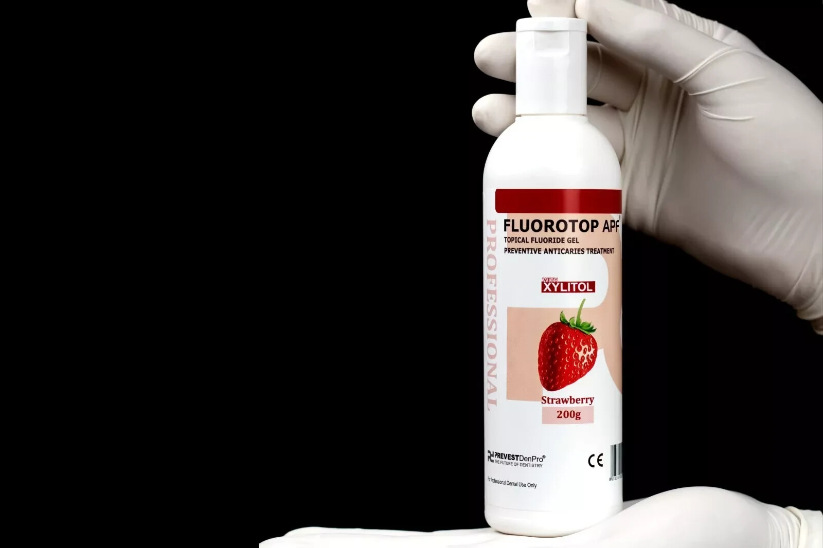 Dental FLUOROTOP APF Topical Fluoride Gel 200gm Bottle STRAWBERRY