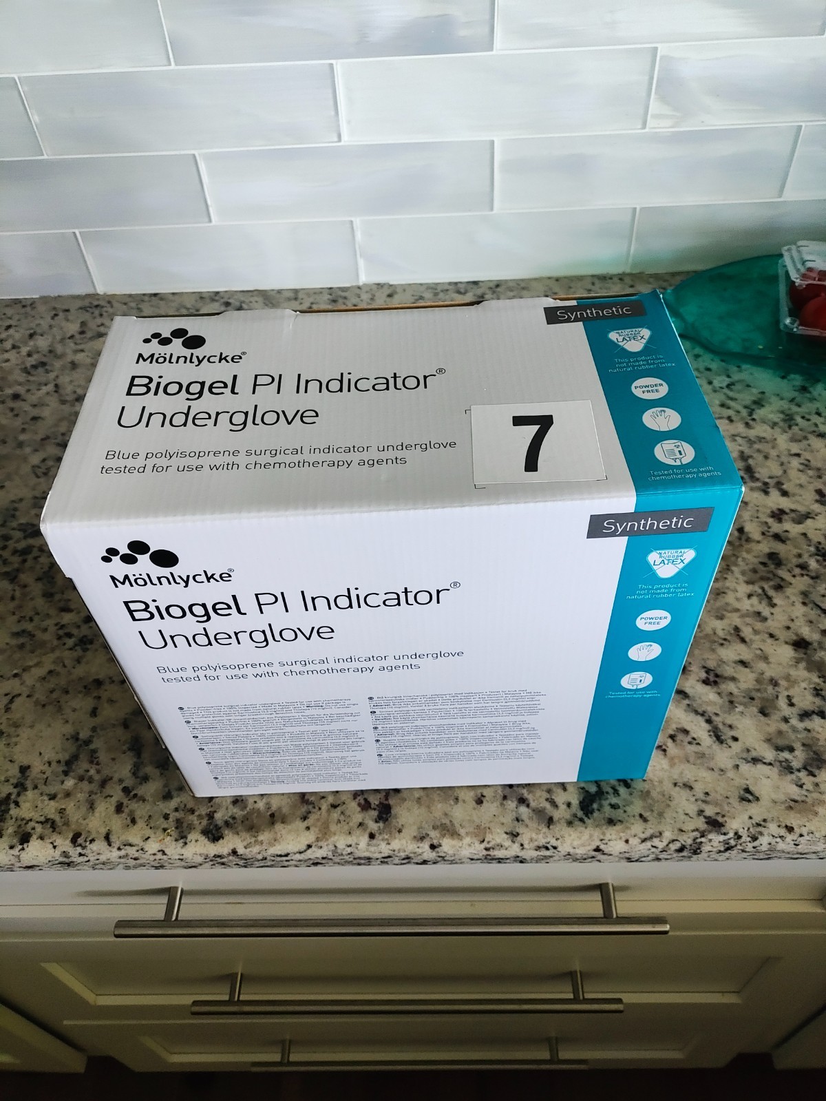 Molnlycke Biogel PI Indicator Underglove Size 7 Polyisoprene 41670 NEW 50 Pairs