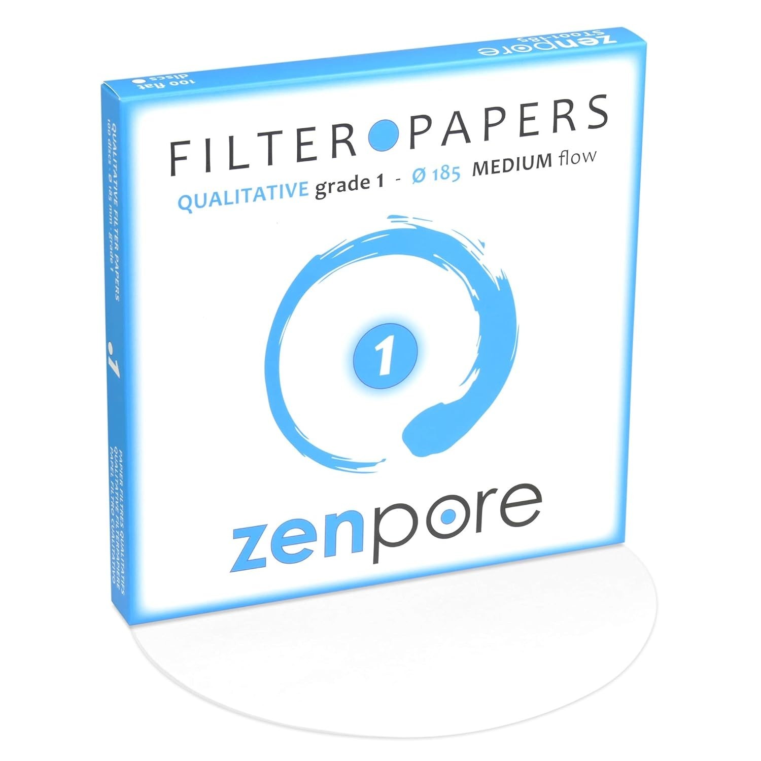 Versatile 18.5 cm Filter Paper Discs – Ideal for Qualitative Analyses (100 pcs)