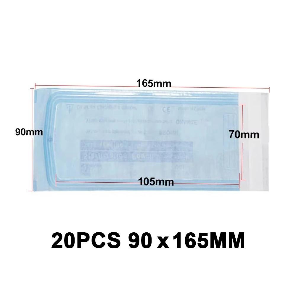 100/20pcs Self-sealing Sterilization Pouches Bags 7 Sizes Medical-grade Bag Disp