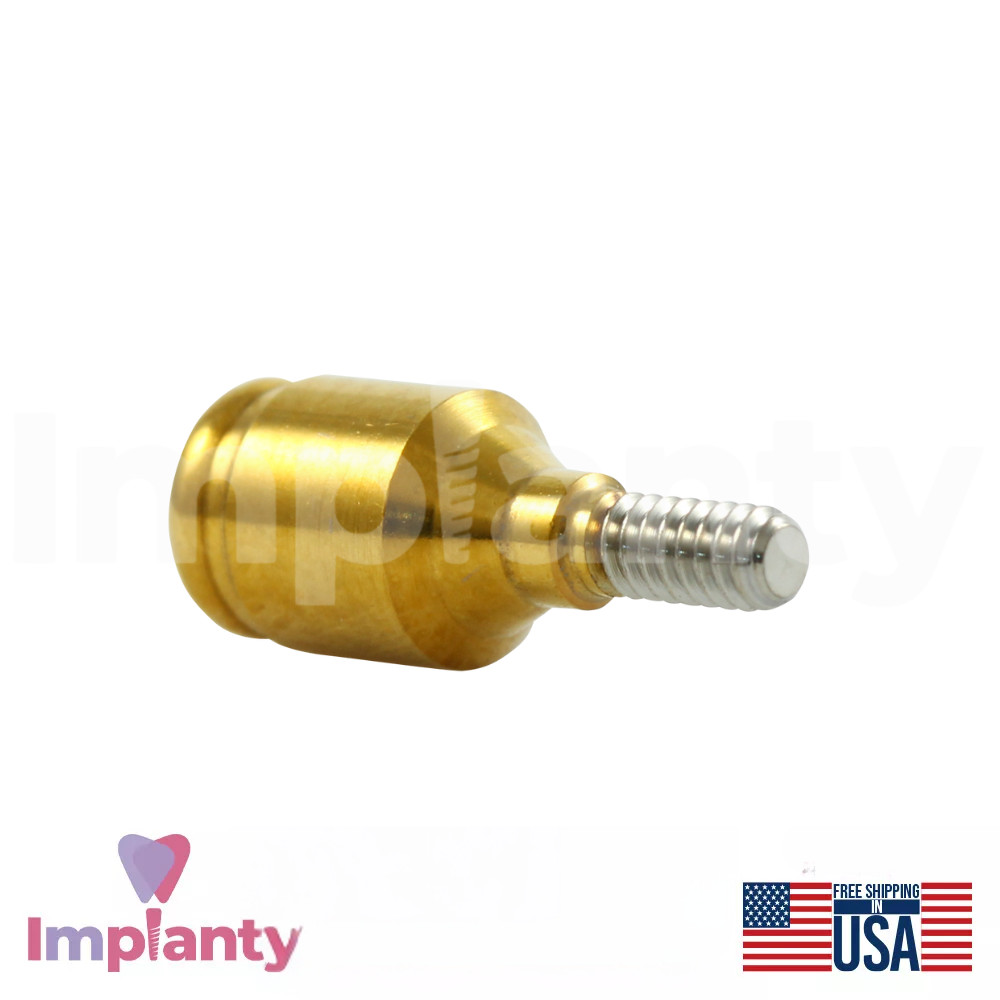 1x Dental Straight Lock Attachment Soft Silicone Set Slim Platform Int Hex
