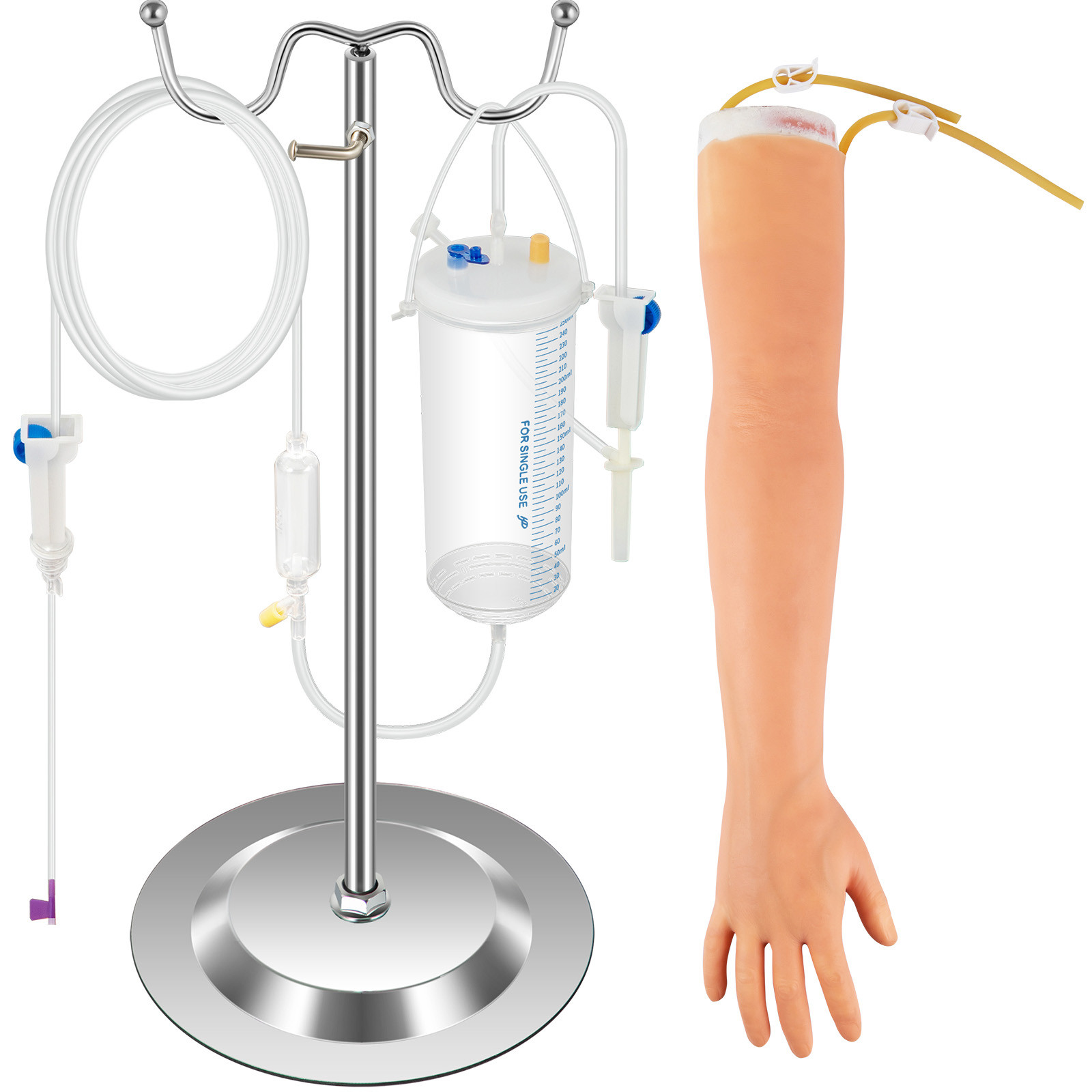 IV Practice Kit Phlebotomy Venipuncture Practice Arm for Students Nurses Medical