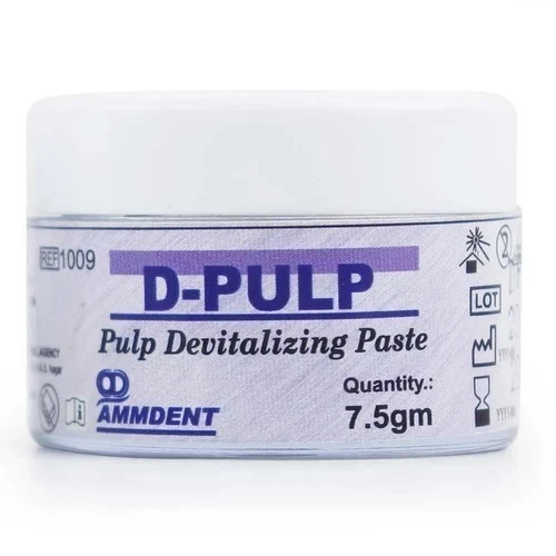 Ammdent D-Pulp Dental Pulp Devitaliser Paste Jar Of 7.5Gm free shipping ( f.s),,