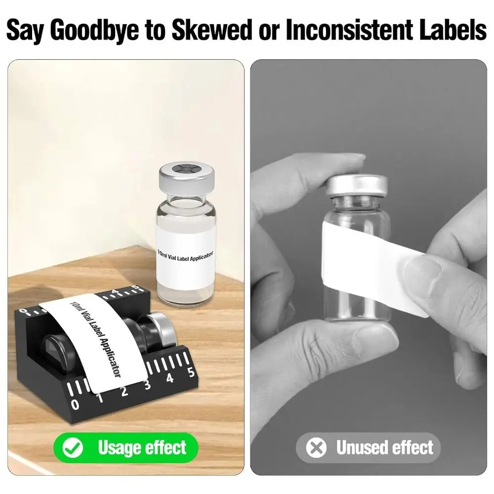PET 3Ml/10Ml Vial Label Applicator Easy Alignment Precise Application Sticker Al