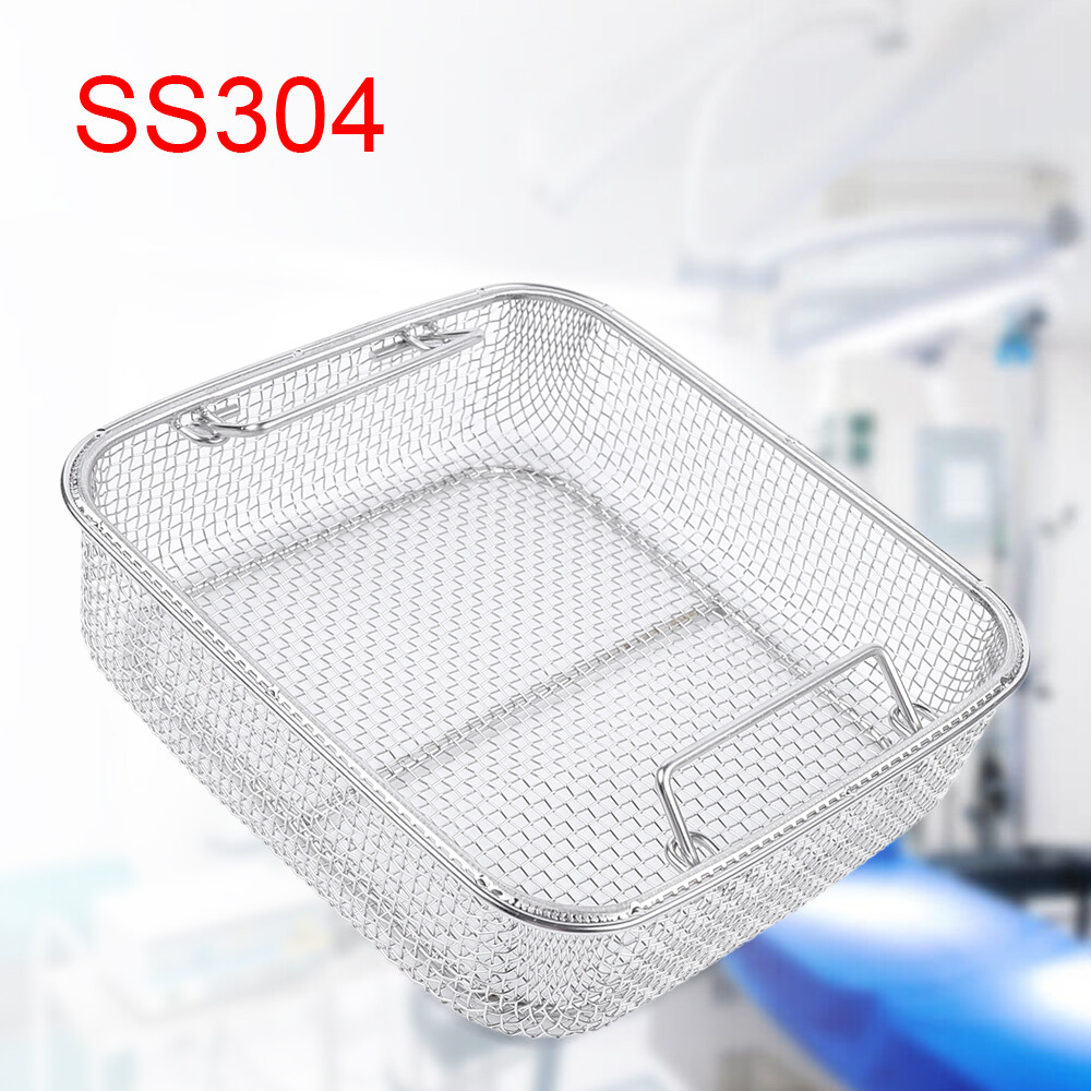 Kitchen Washing Basket Lab & Dental Medical Stainless Steel Sterilization Basket