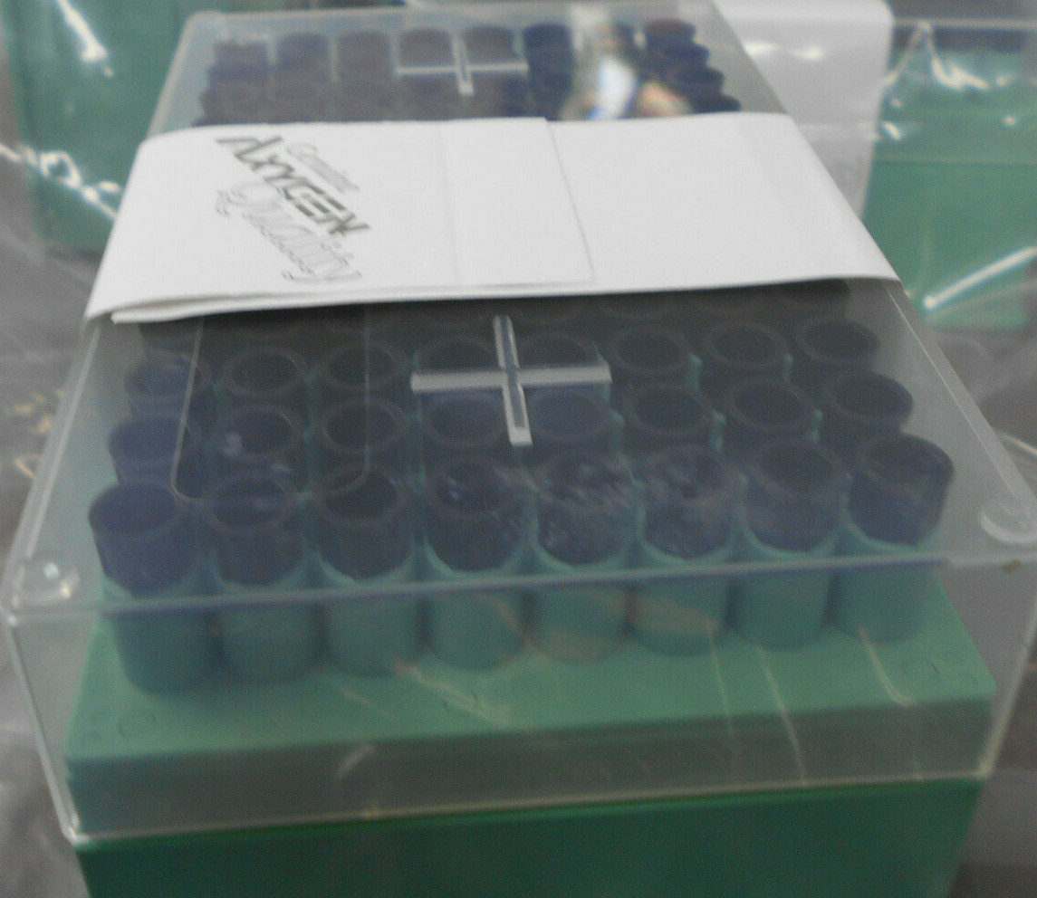 ONE RACK OF 96 AXYGEN SCIENTIFICS RRP-50-CBK-R 50uL BLACK CONDUCTIVE TIPS