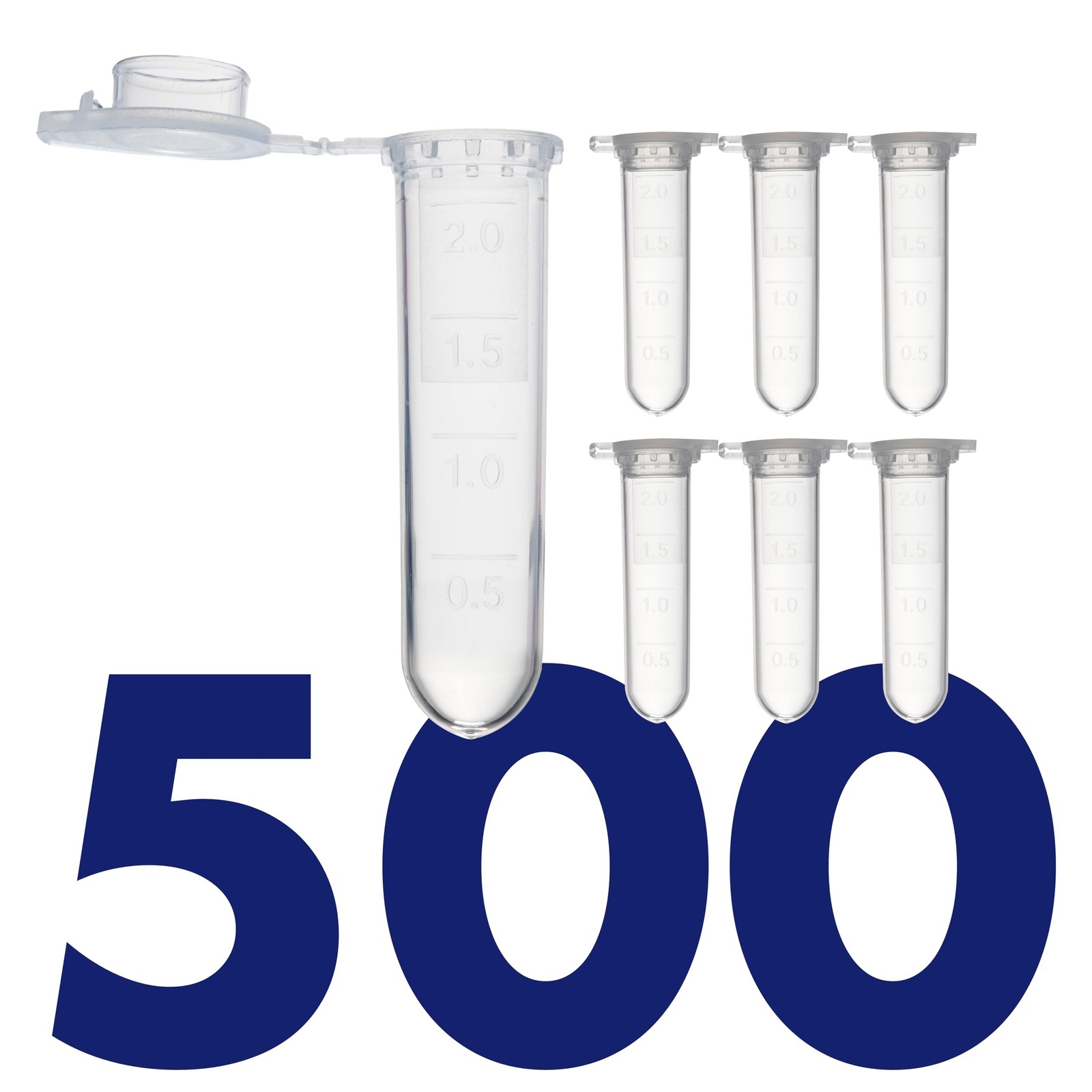 2mL Microcentrifuge Tube with Snap Cap [500/Pack] 2 mL Centrifuge Tubes with