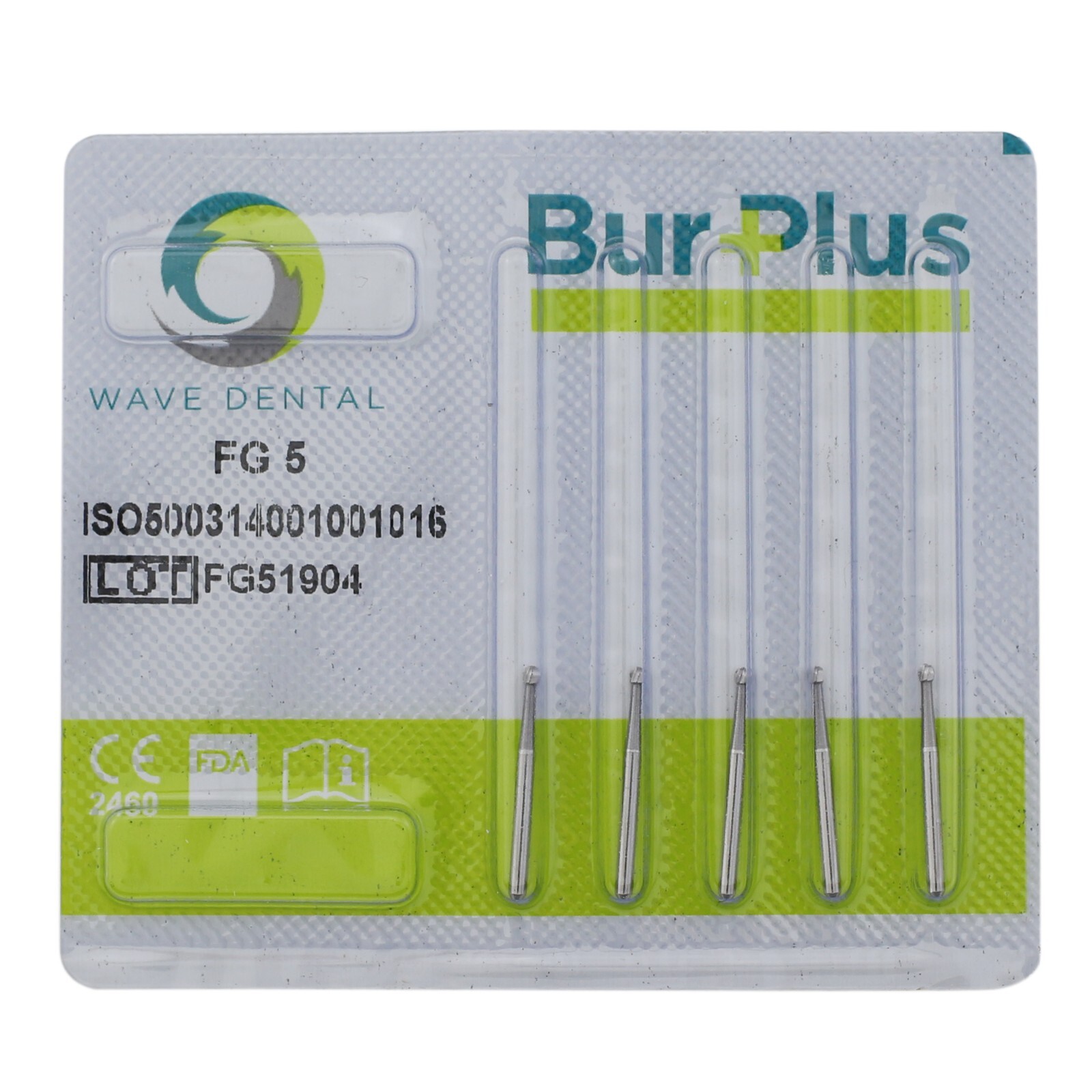 Wave Dental Round Ball Bur Tungsten Carbide 19mm FG for High Speed Handpiece