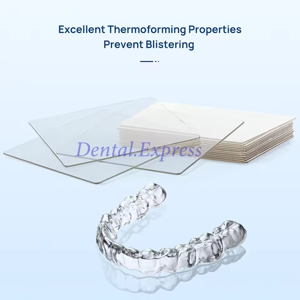 Dental Orthodontic Retainer Vacuum Thermoforming Sheet Splint Hard Soft 0.8-3.0