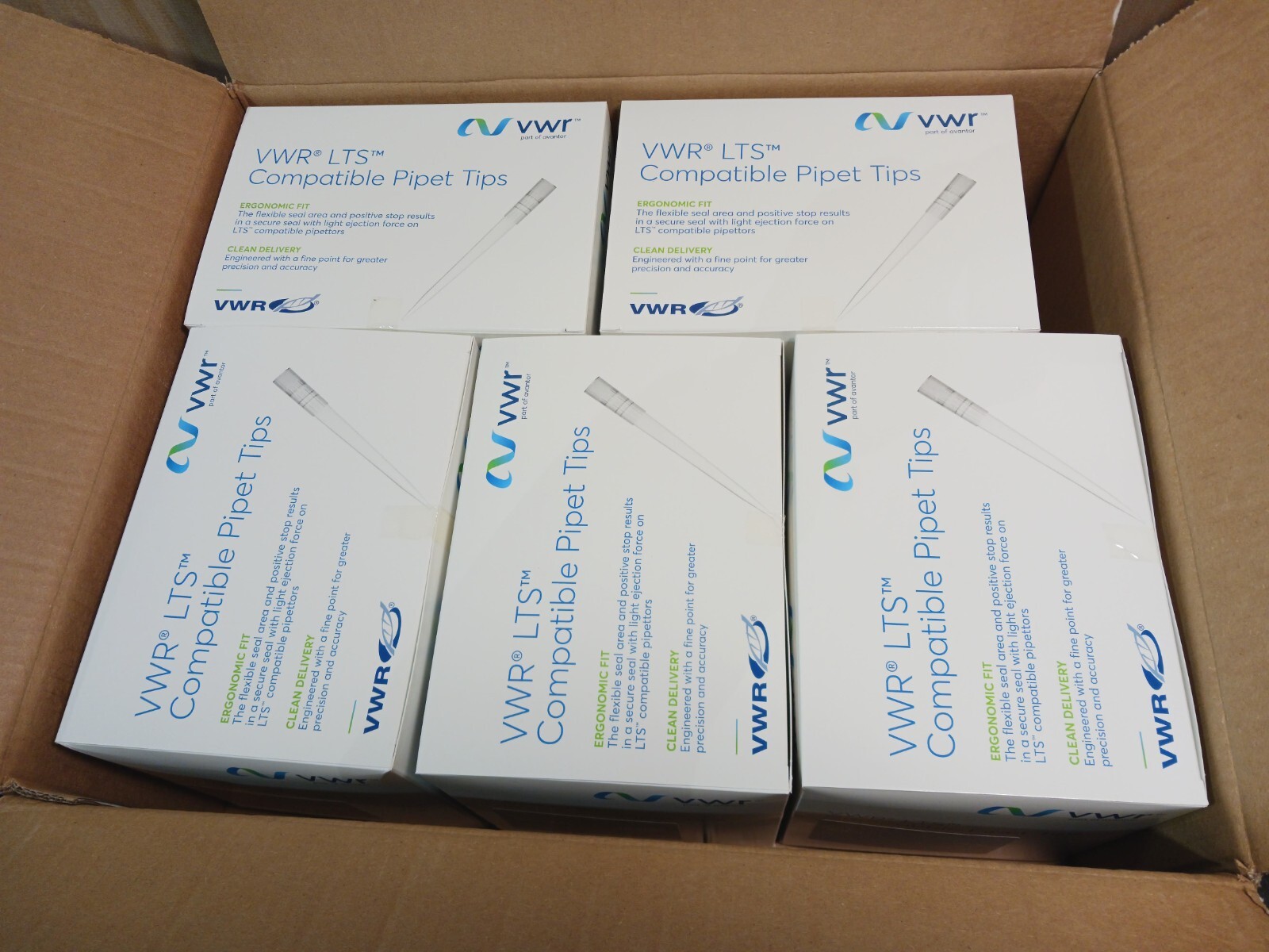 VWR 76323-942 1000uL LTS Compatible Pipette Tips / Case of 3840