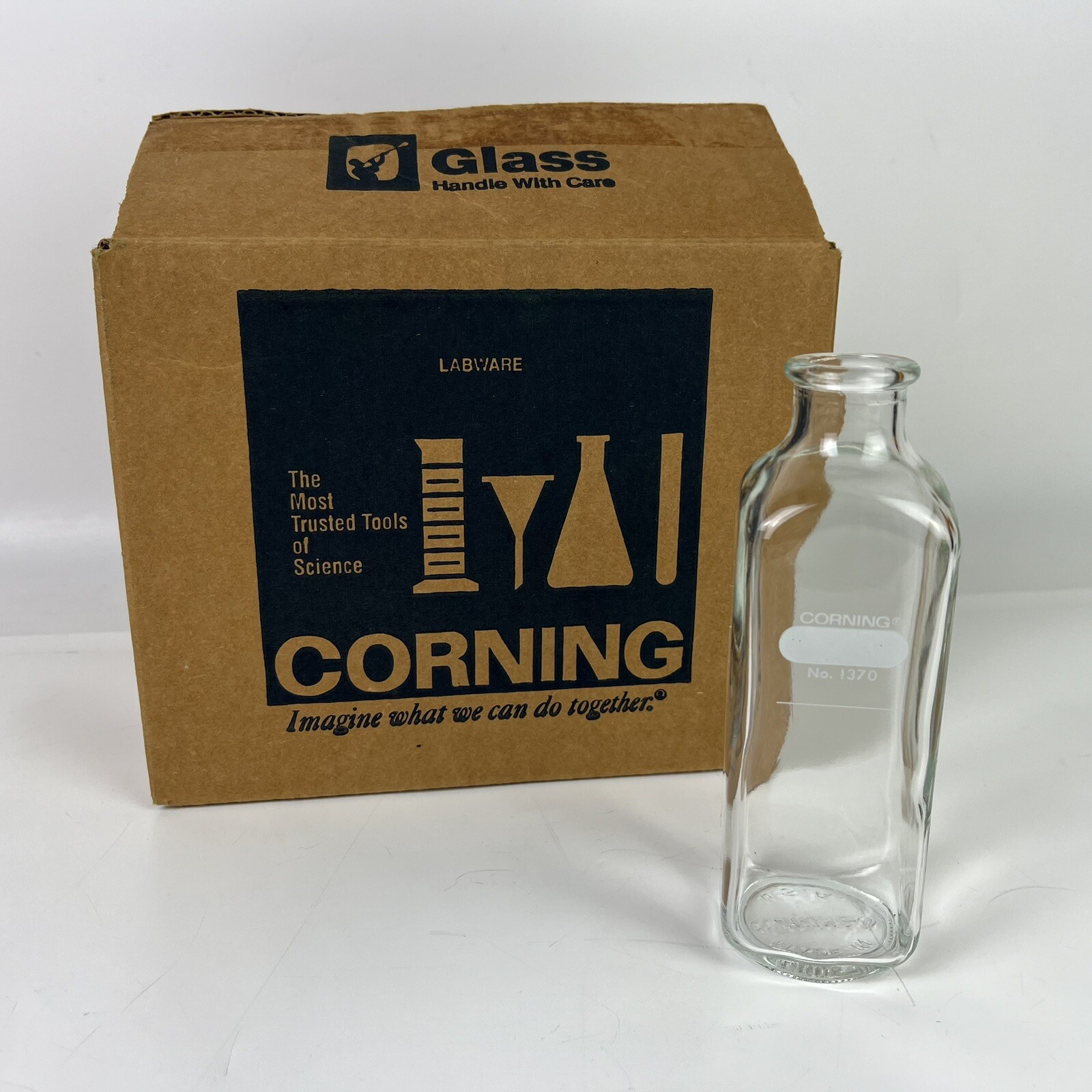 PYREX MILK Dilution Bottle, No. 1370, Corning NEW Lot Of 12