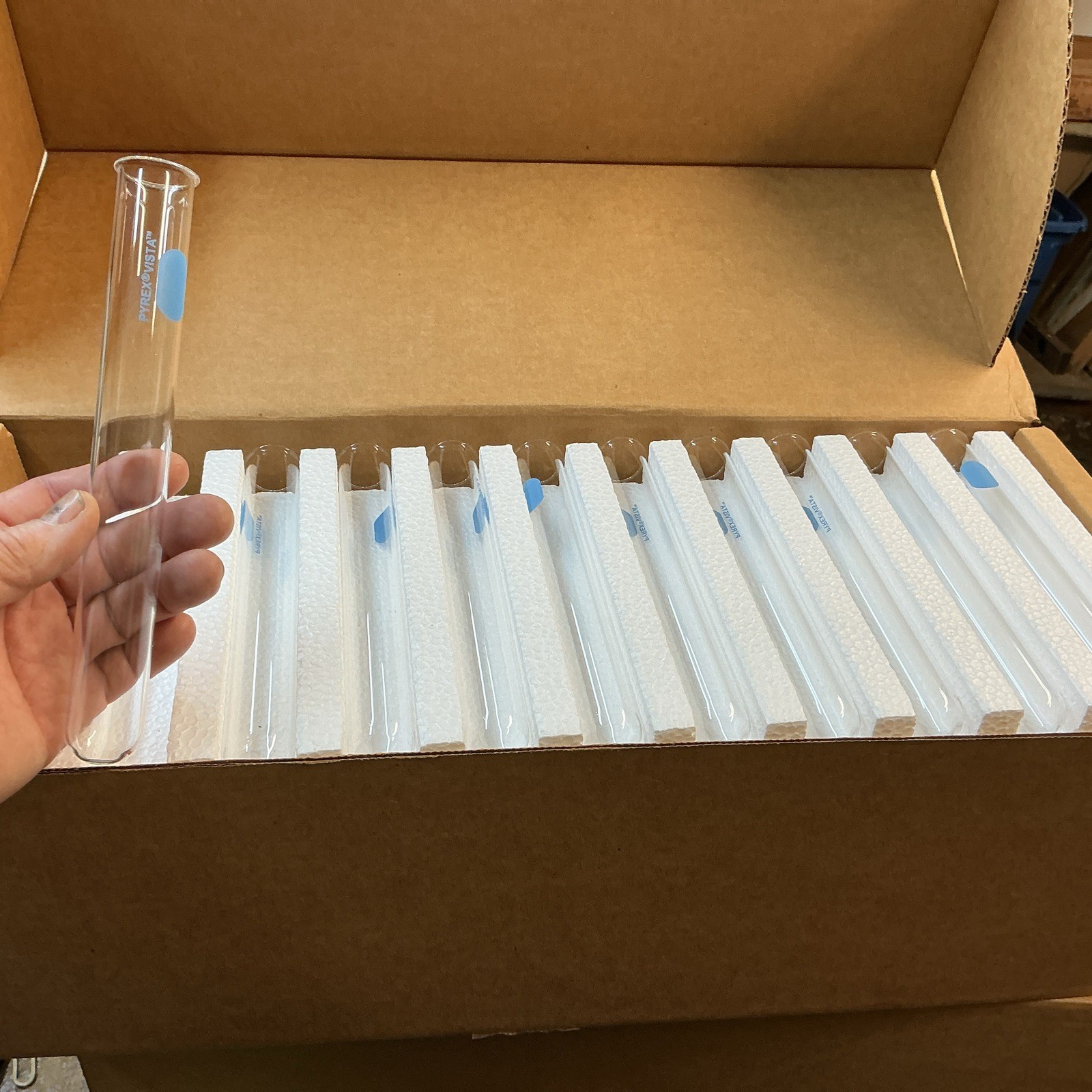 Vintage PYREX Glass Test Tubes Vista Lot Of 10 Free Shipping