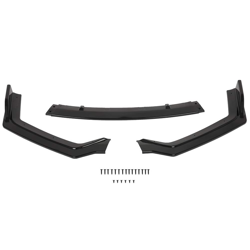3PCS Front Lip Splitter Bumper ABS Replacement for 2018-2020 Infiniti Q50 Sport