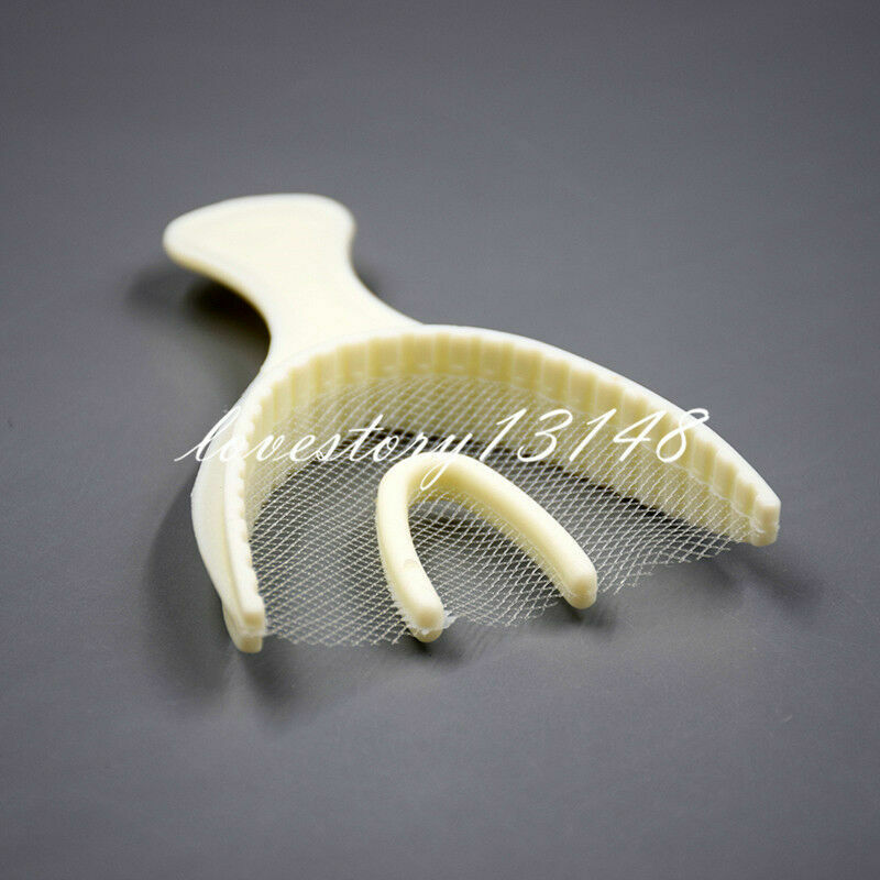 Dental 100Pcs Large Full Arch Disposable Bite Registration Tray Impression Trays