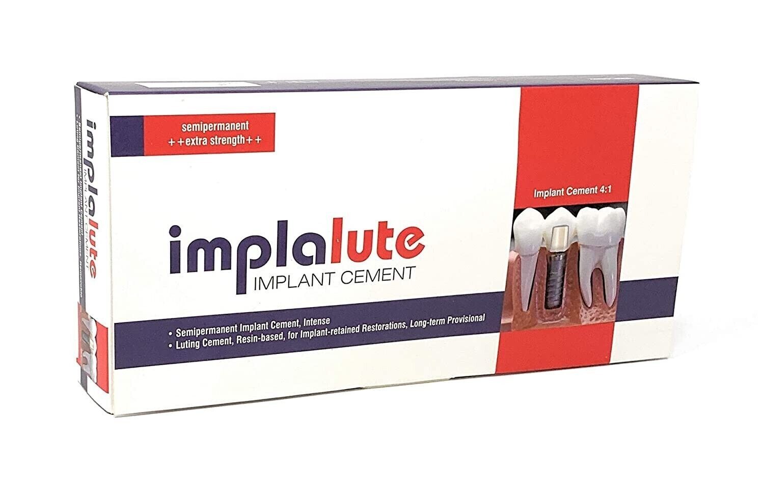 Medicept Implalute Semi Permanent Dental Implant Cement Automix Syr 5ml
