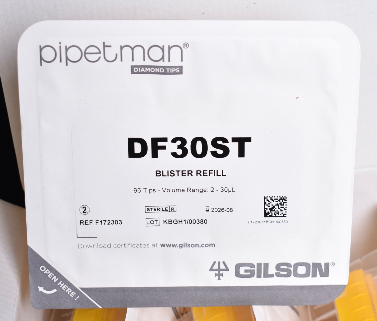960 Pipetman Diamond Tips Blister Refill 2-30uL DF30ST