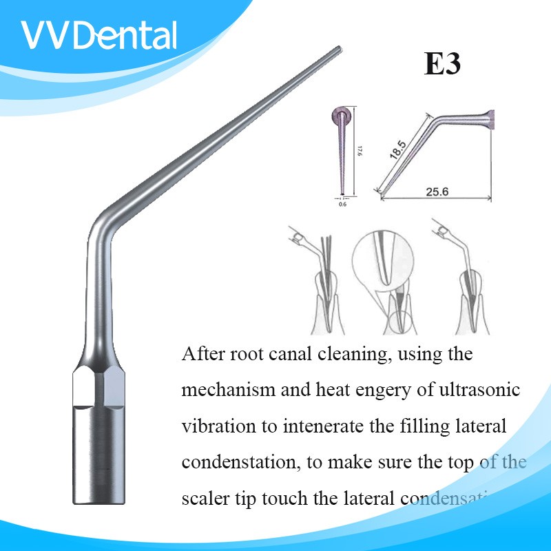 Dental Scaler Tips Soften the Gutta-percha Tips E3 fit EMS/WOODPECKER-UDS
