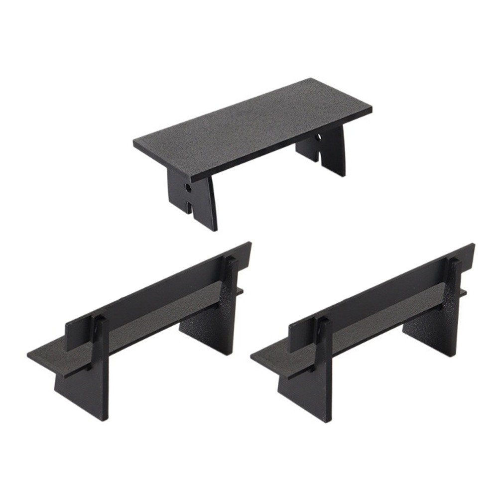 3 Pcs Garden Furniture Ornaments Miniature Park Bench Landscape Chair
