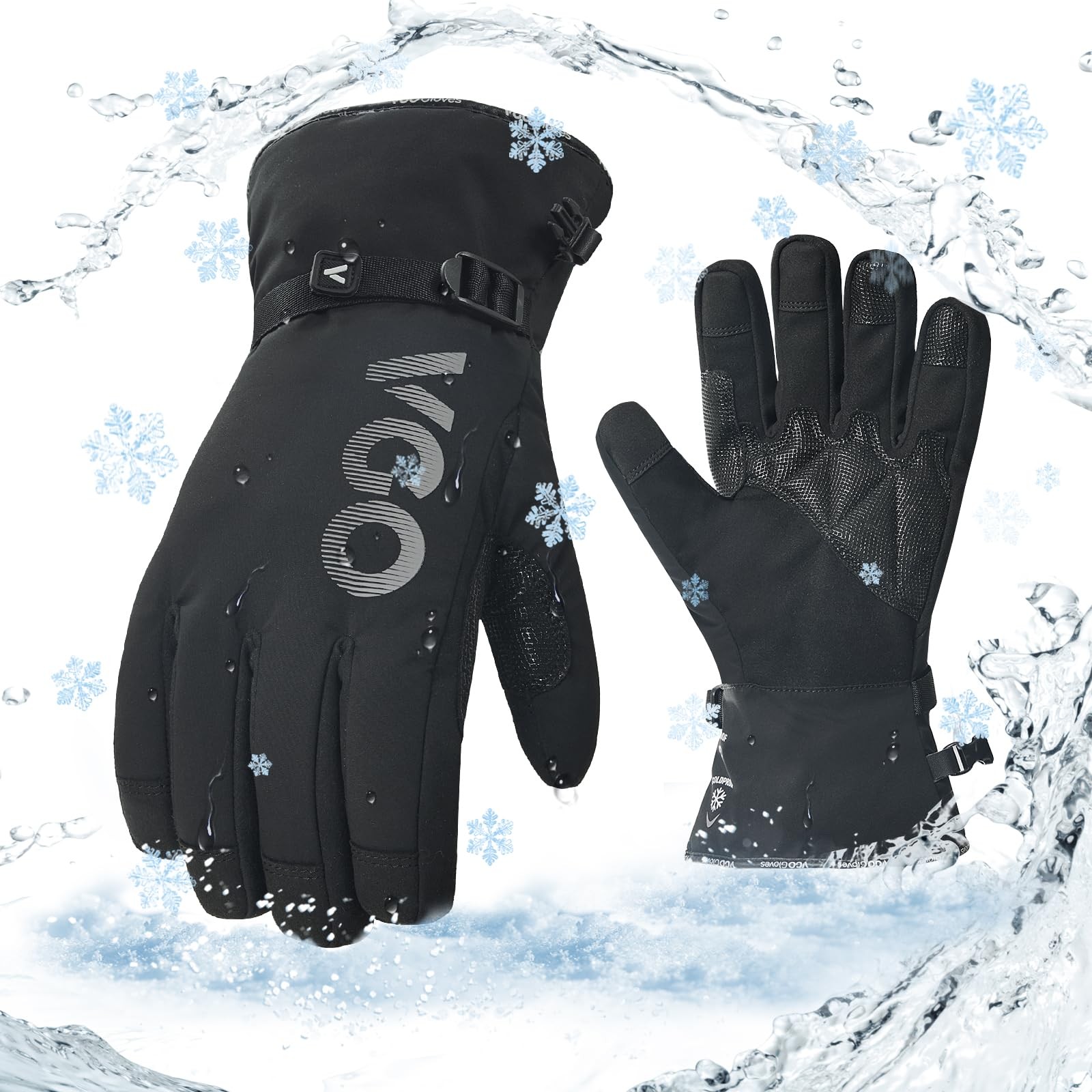 Vgo… -20/-4F Winter – 1 Pair M Black Sl7761Flwp