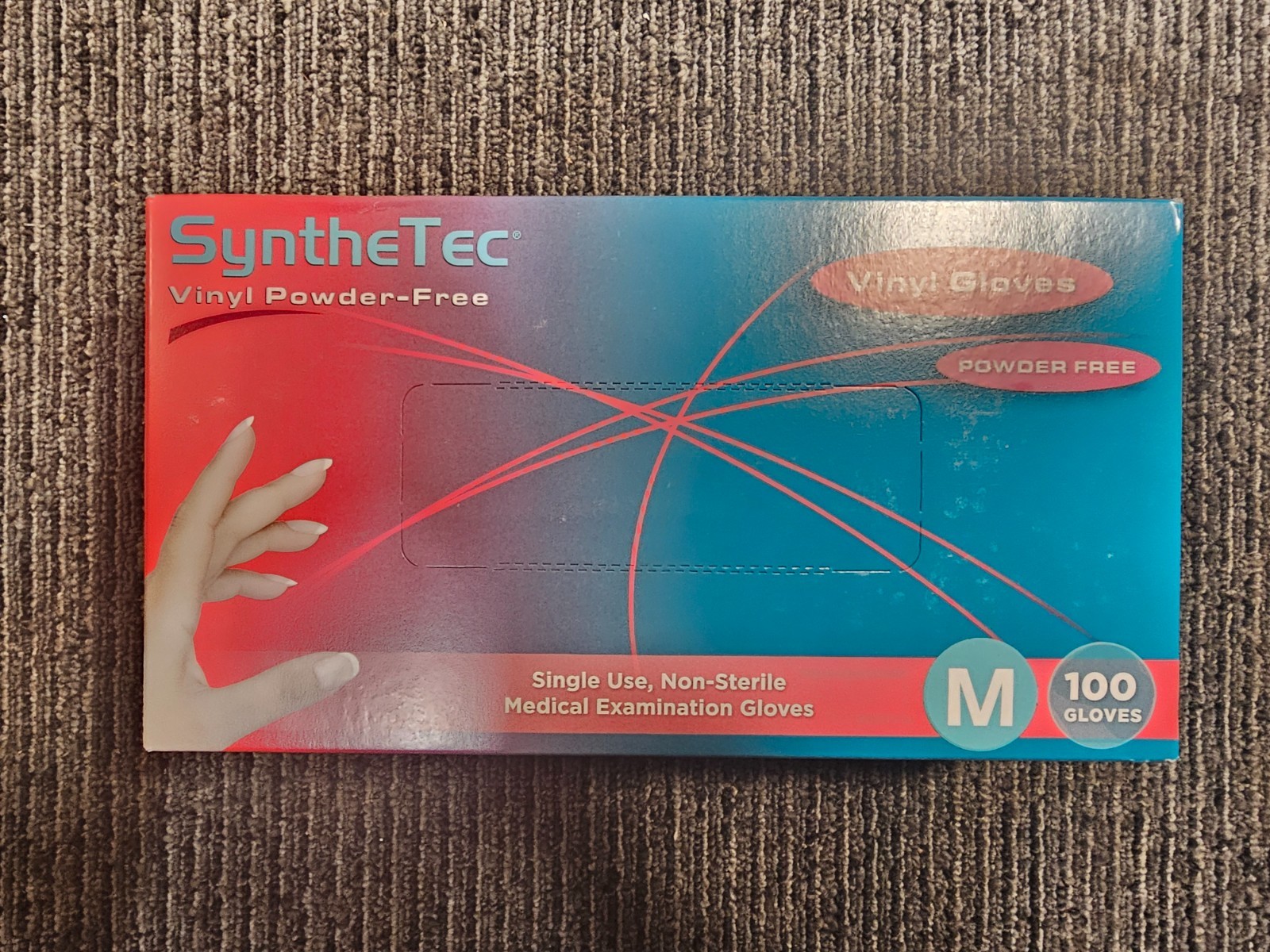 (QTY 1000)Top Quality Manufacturing 630 SyntheTec Medium Vinyl Gloves PowderFree