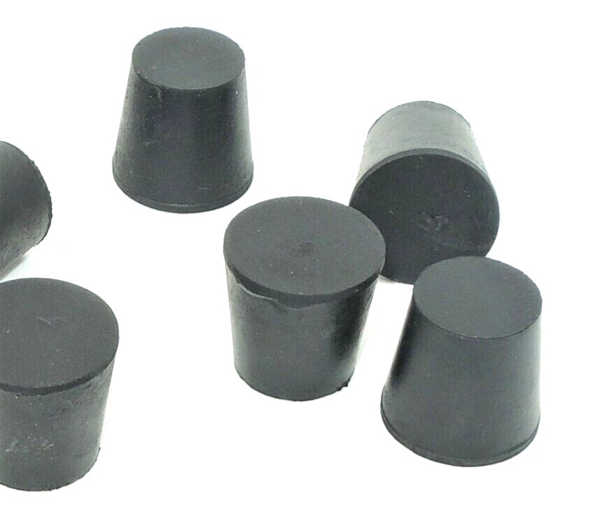 #4 Solid Rubber Stoppers Fits 13/16″ to 7/8″ ID Lab Tapered Bung Plug