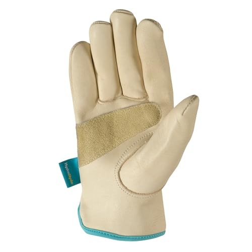 Wells Lamont Womens Water-Resistant Leather Work Gloves Puncture Resistant