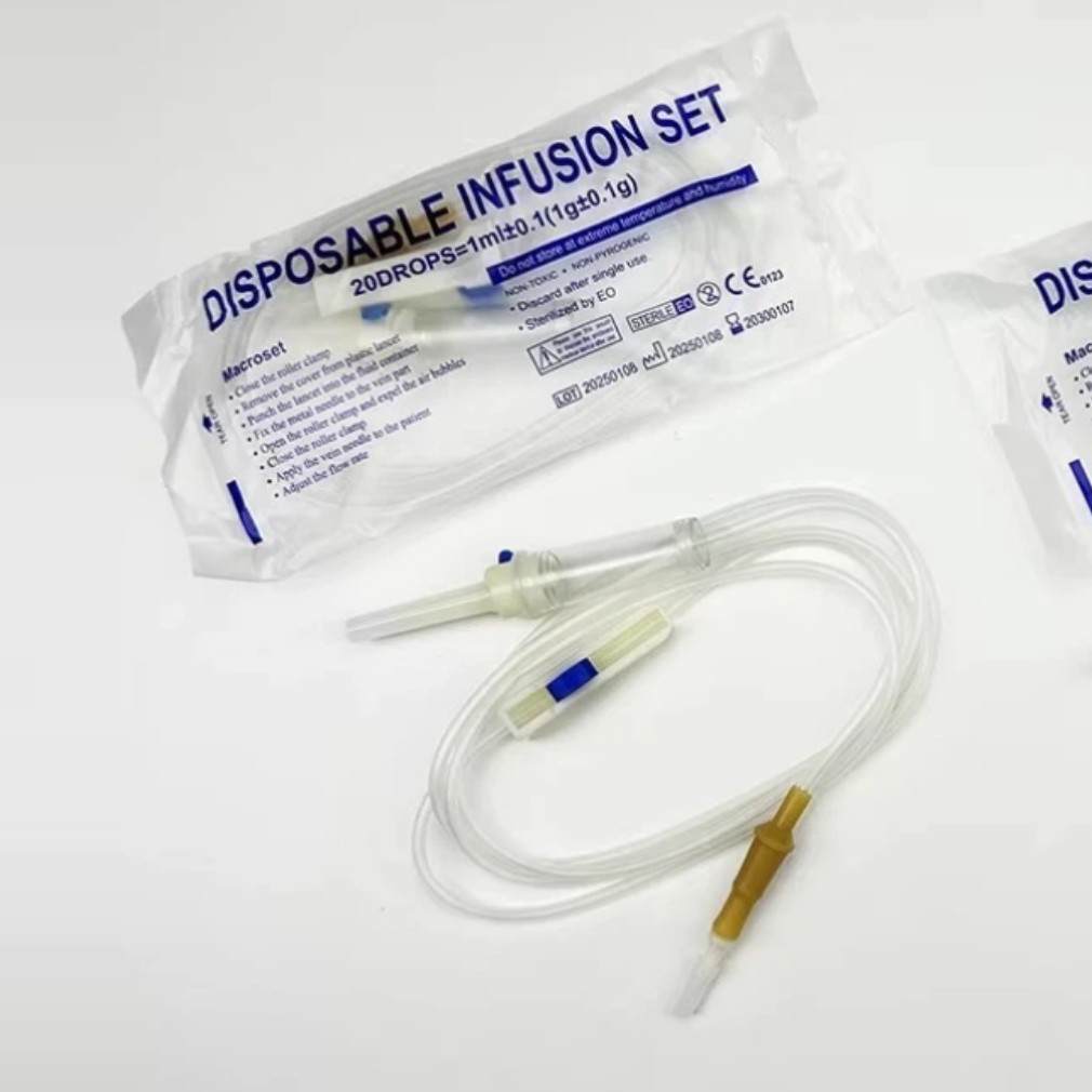10Pcs Universal Veterinary Complete Infusion Set for Laboratory and Animals Use
